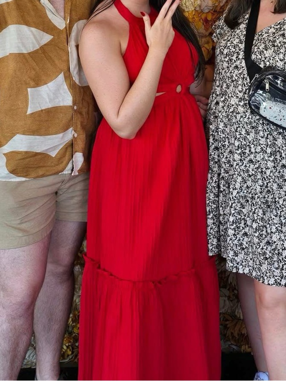 Lulus Island Vacay Red Tie-back Maxi Dress - Picture 7 of 7